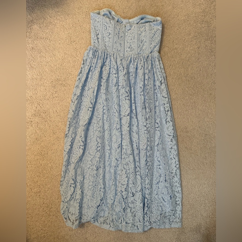 Altar'd State Soft Blue Ruffled Dress - Picture 3 of 3